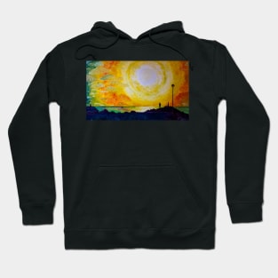 Sunrise. Lighthouse. Empuriabrava Hoodie